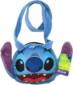 Disney Stitch Head Shaped Plush Shoulder Bag