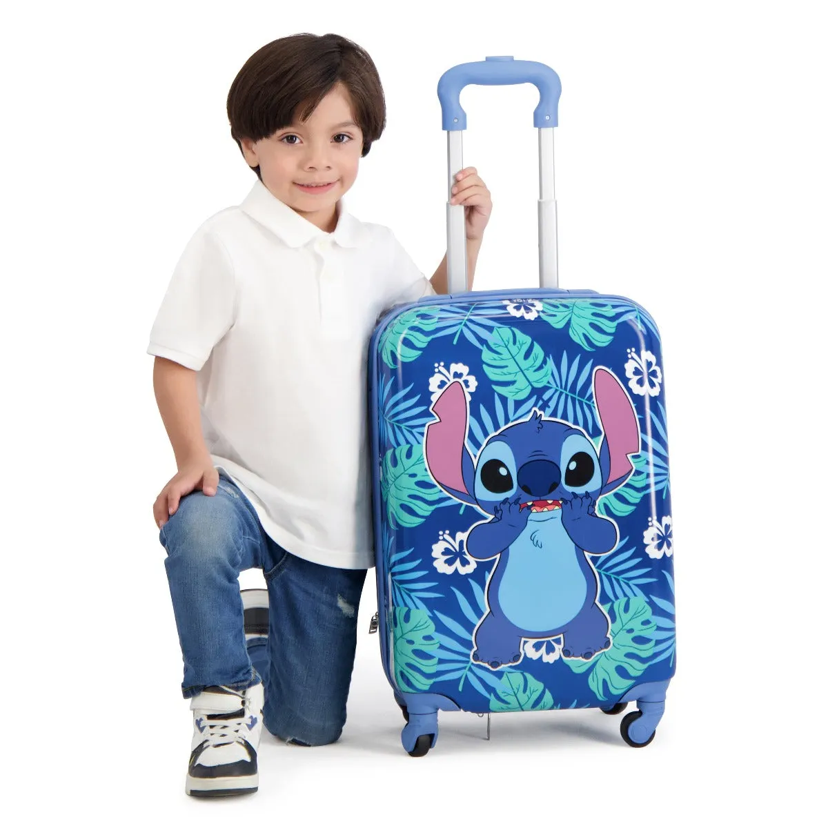 Disney Stitch Tropical Leaves Kids 21" Luggage