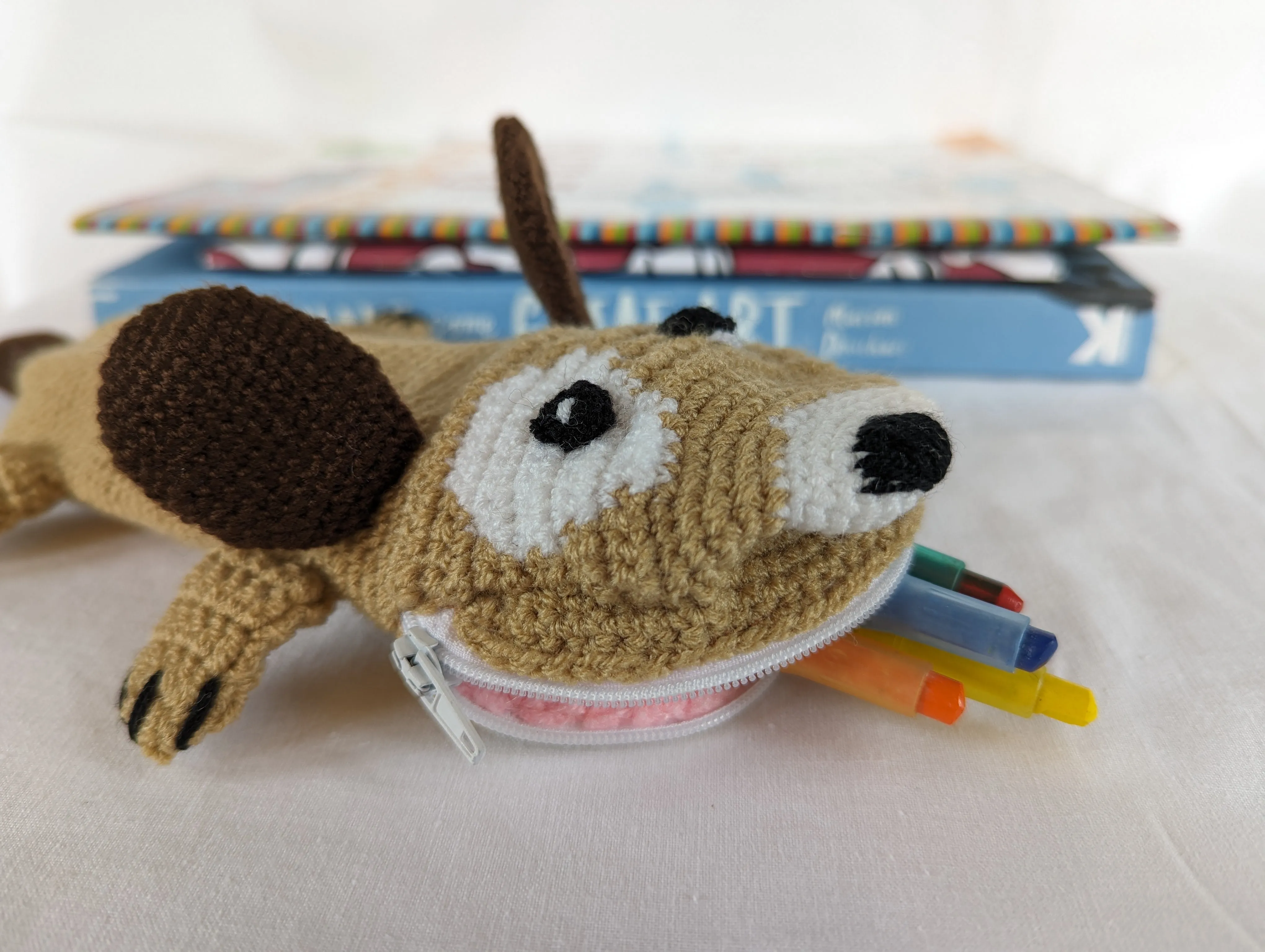 Dog Crochet Pencil Case