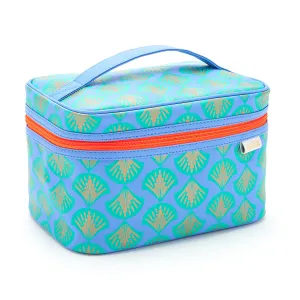 'Edie' Vanity Case in Shell Aqua