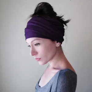 EGGPLANT PURPLE Head Scarf