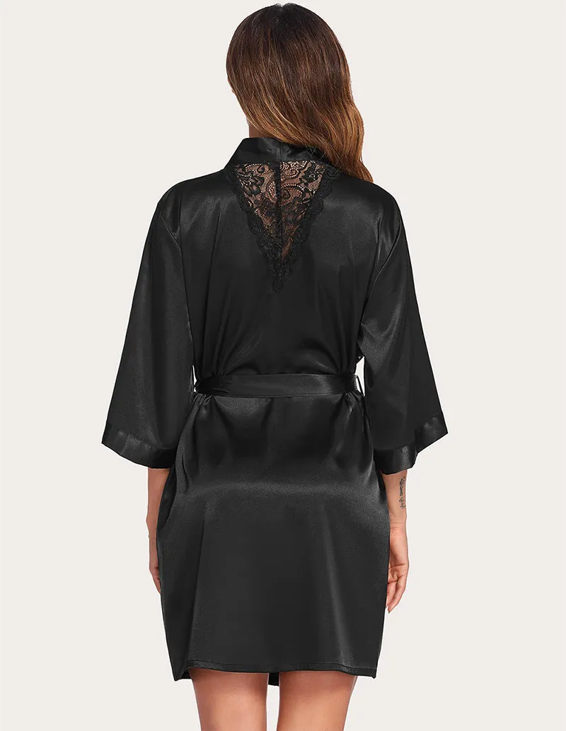 Ekouaer Luxurious Satin Night Robe (US Only)