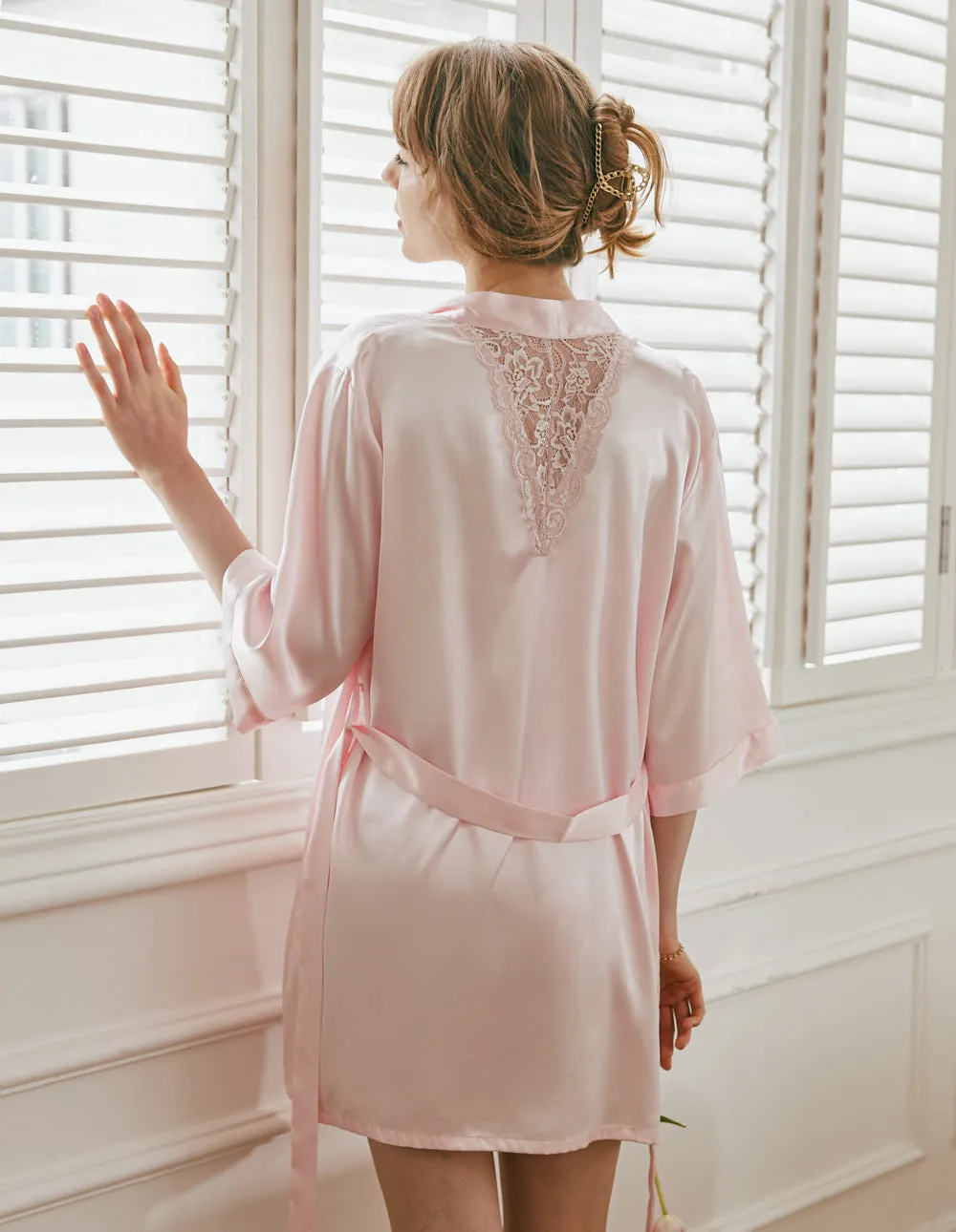 Ekouaer Luxurious Satin Night Robe (US Only)