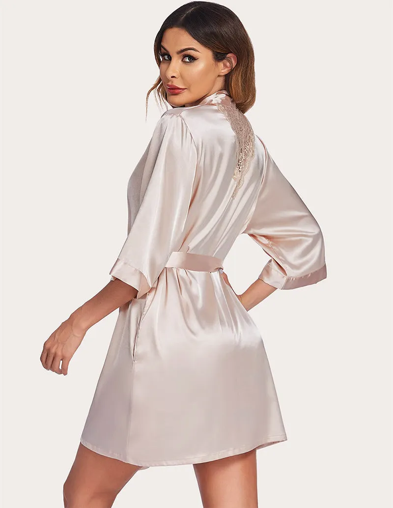 Ekouaer Luxurious Satin Night Robe (US Only)