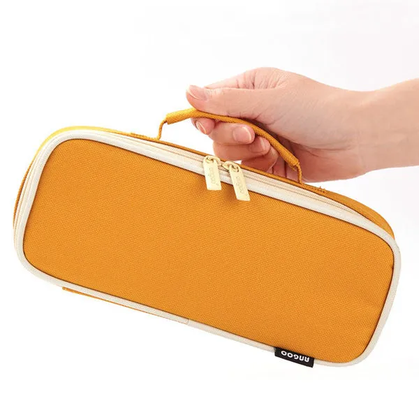 Extra-Long Canvas Zippered Pencil Case