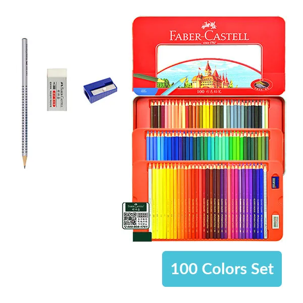 Faber-Castell Oil Colored Pencil Tin Case 48 / 60 / 100 Colors Set