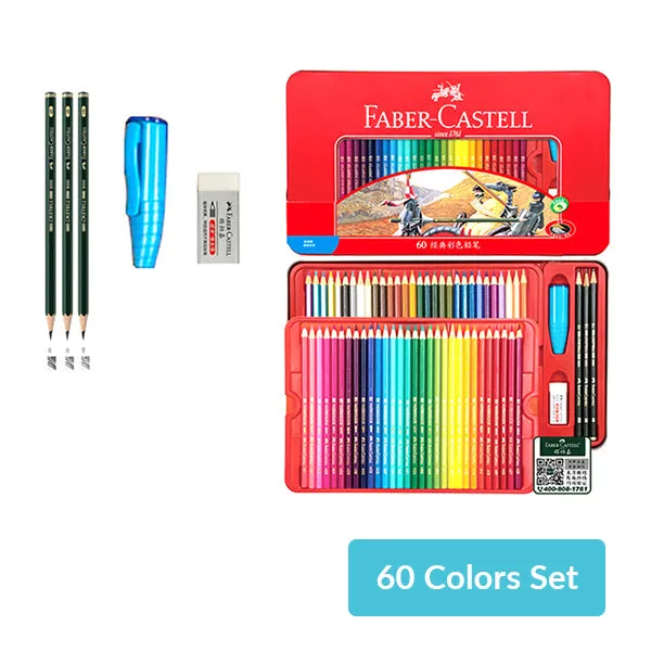 Faber-Castell Oil Colored Pencil Tin Case 48 / 60 / 100 Colors Set