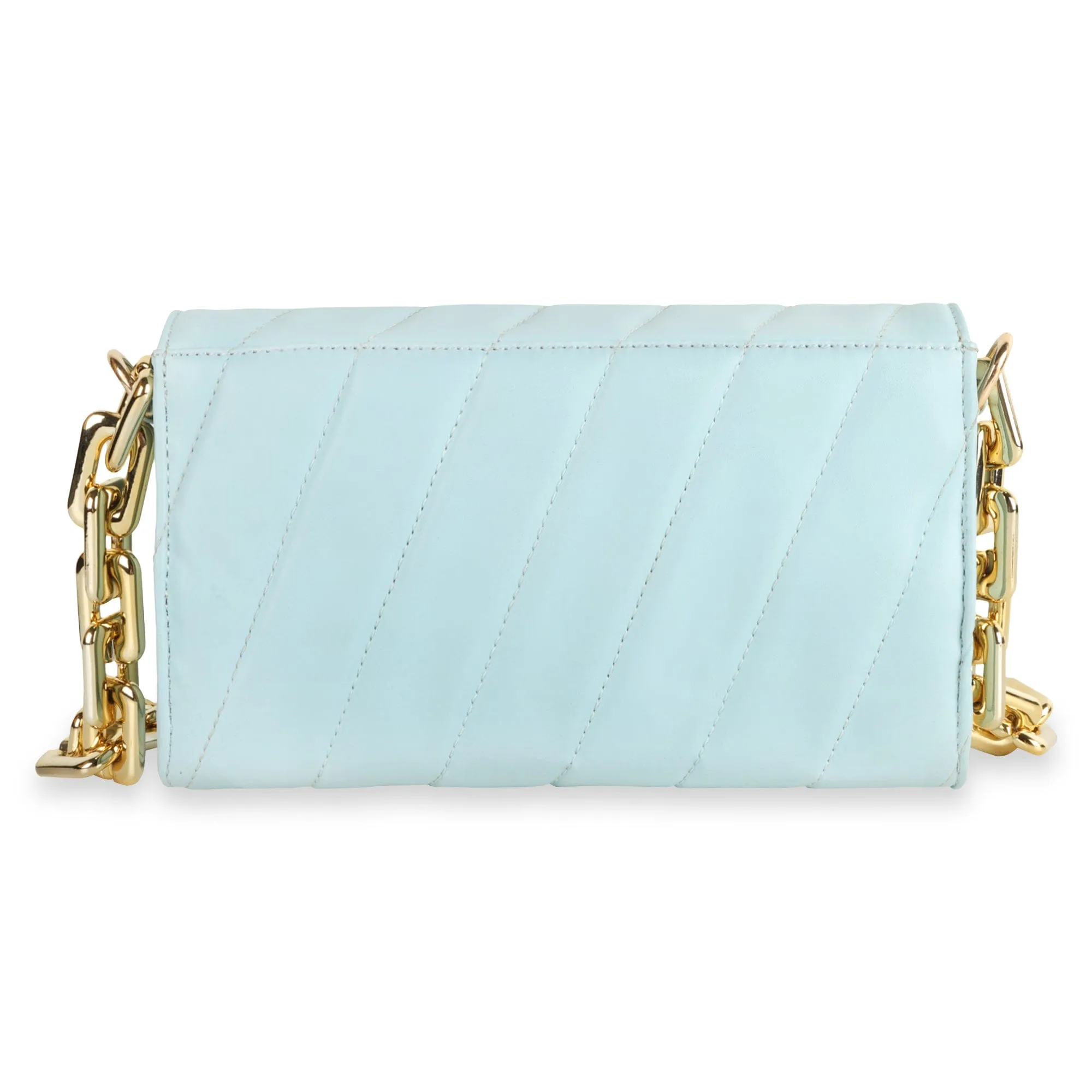 Flap Gold Plated Shoulder Bag