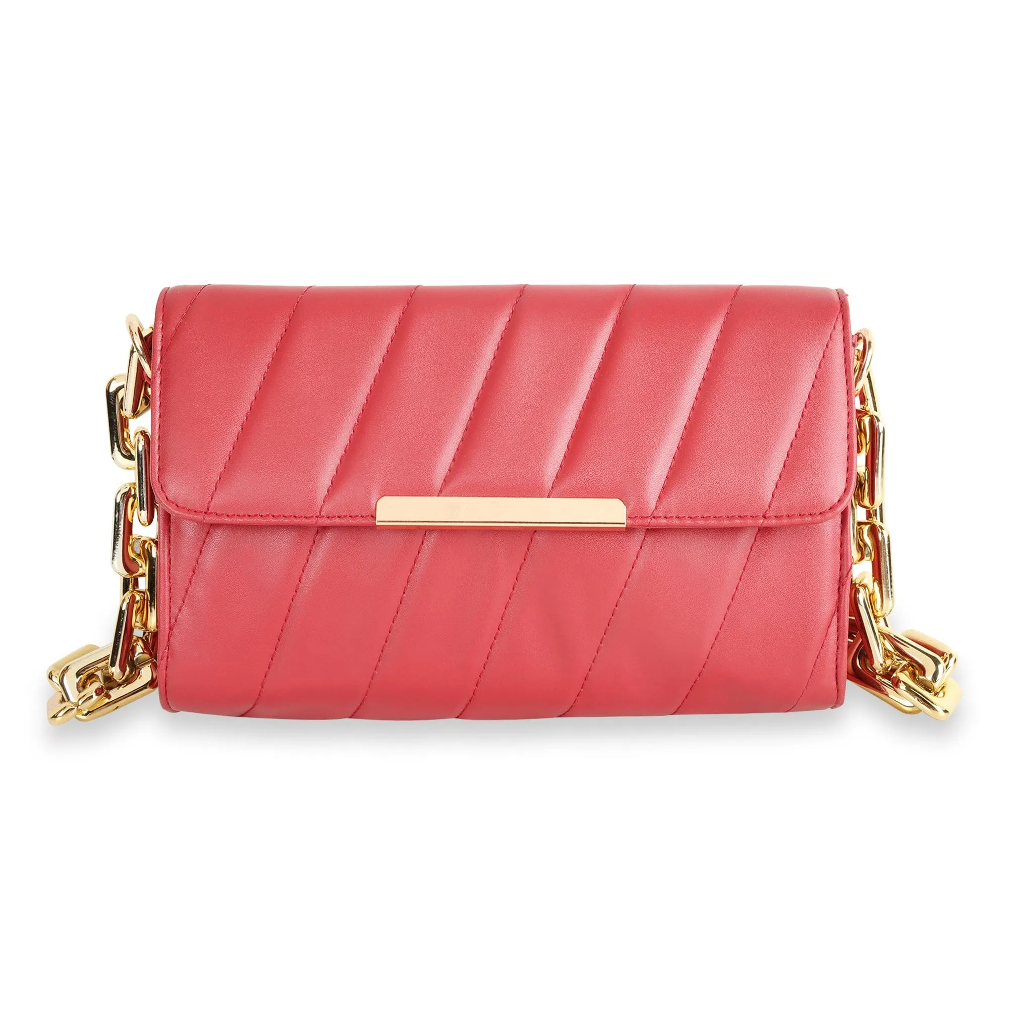 Flap Gold Plated Shoulder Bag