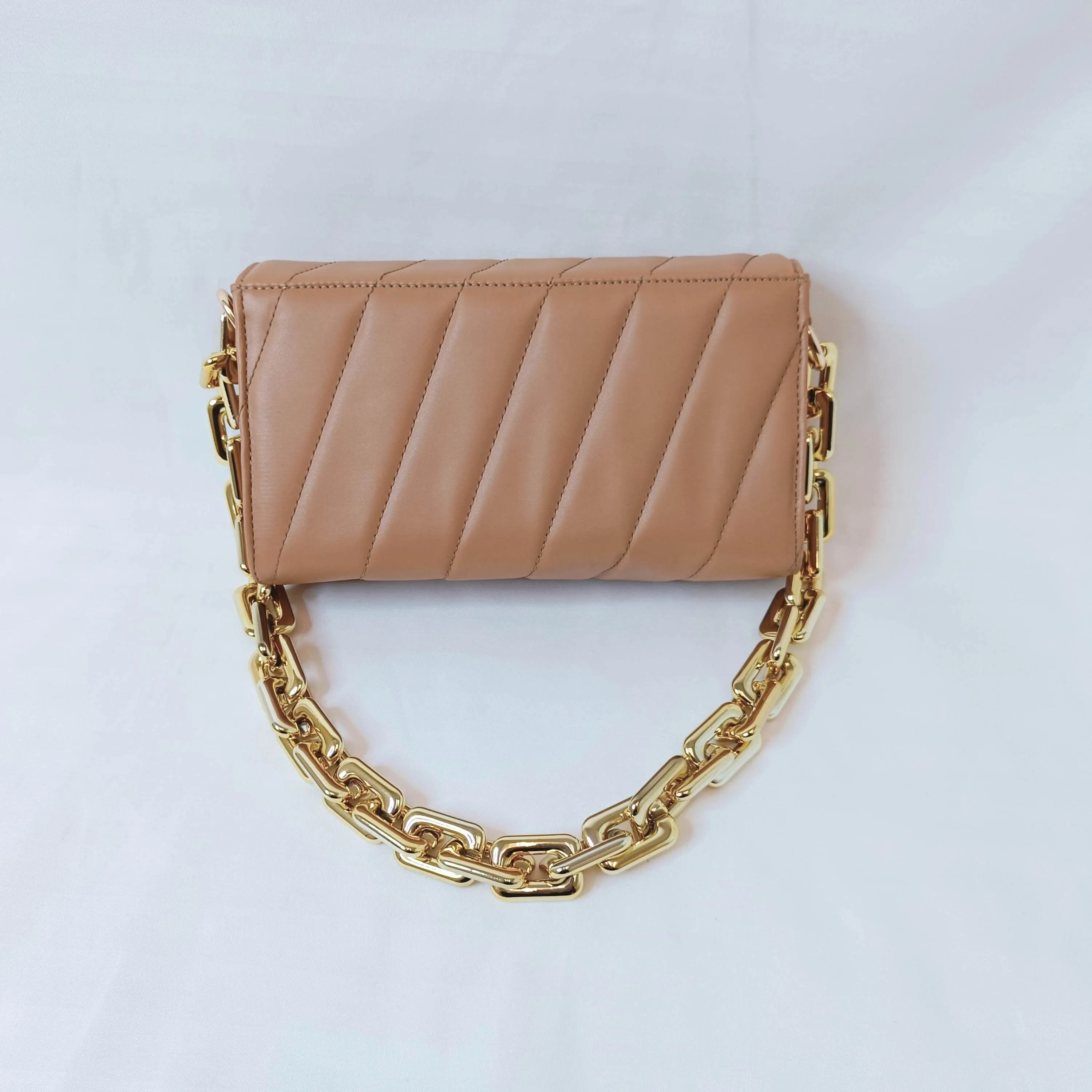 Flap Gold Plated Shoulder Bag