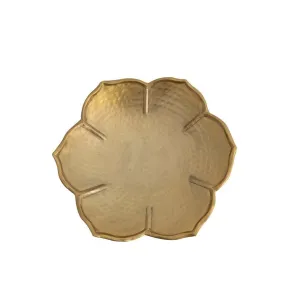 Flower Shaped Bowl - Gold Metal