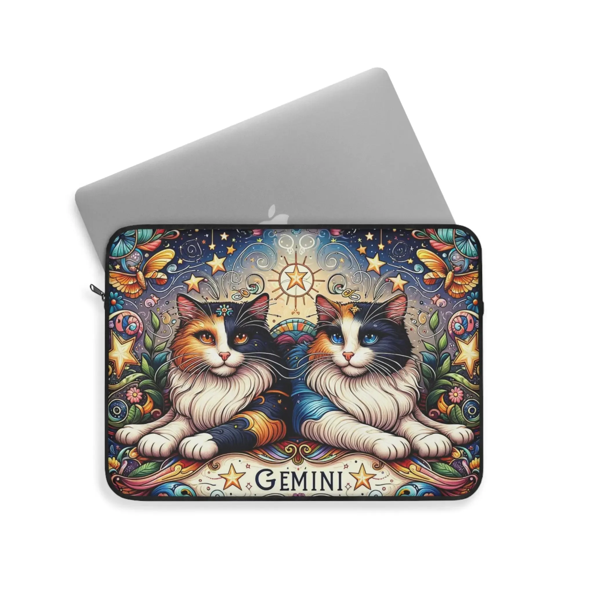 Gemini Zodiac - Cat Lover - Laptop Sleeve