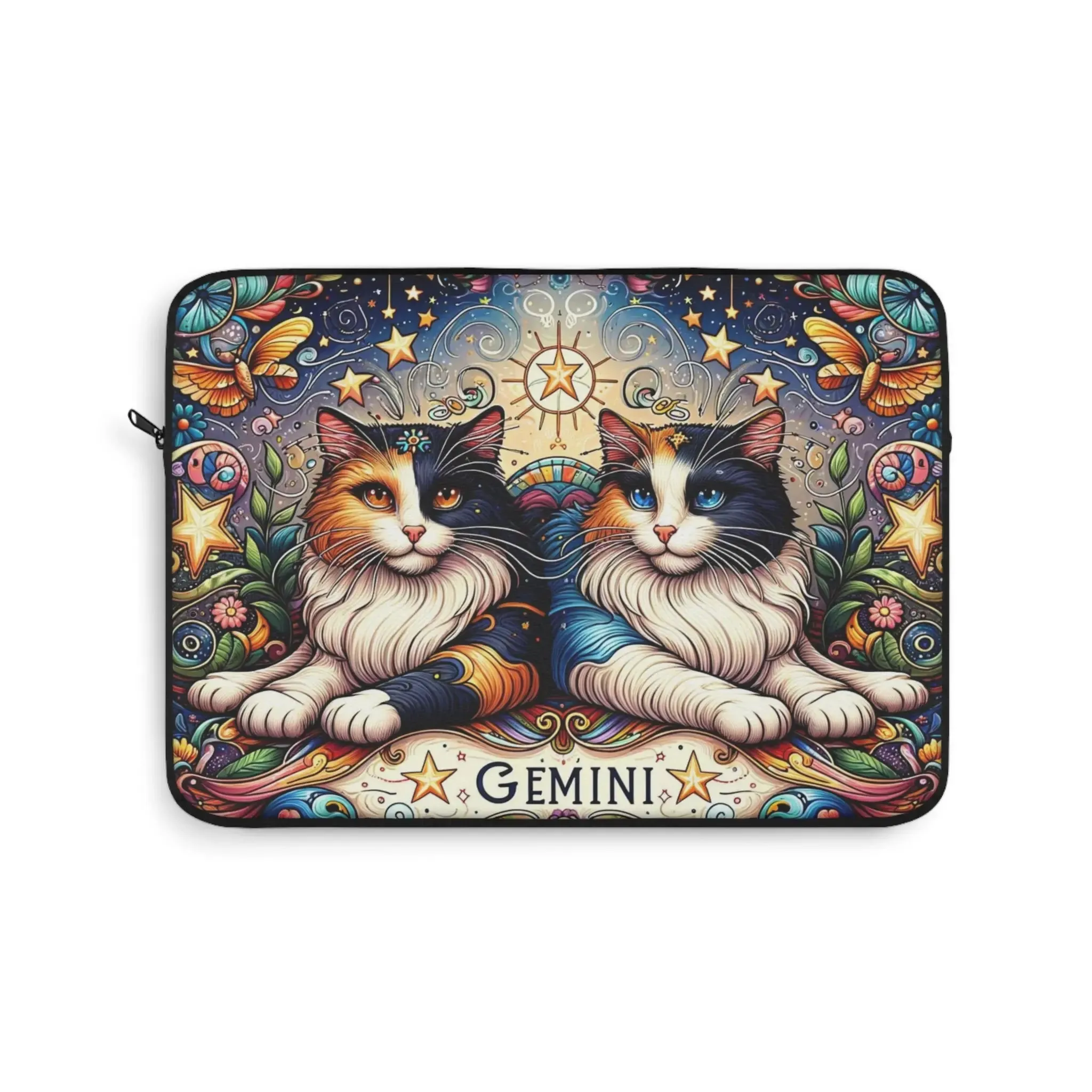 Gemini Zodiac - Cat Lover - Laptop Sleeve