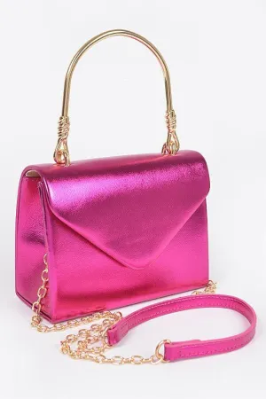 Glimmering Nights Metallic Clutch Bag