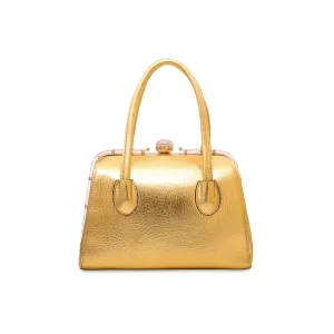 Golden Fancy Hand Bag P35837