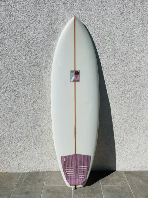 Grant Noble | 5’7” Perry Quad Clear Surfboard (USED)