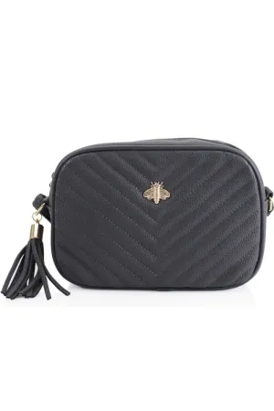 GREY BEE LOGO CROSS BODY BAG