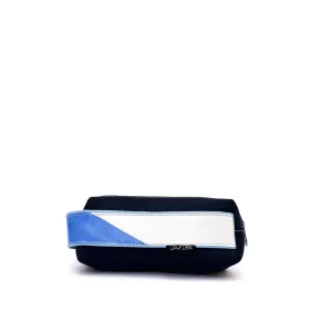 Grip Pencil Case - Blue Squares