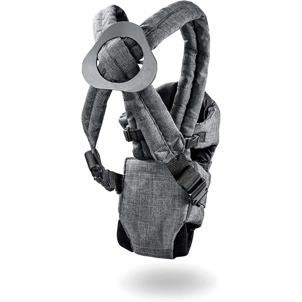 Hauck 2 Way Carrier- Baby Carrier With 4 Carry Positions-Melange Charcoal