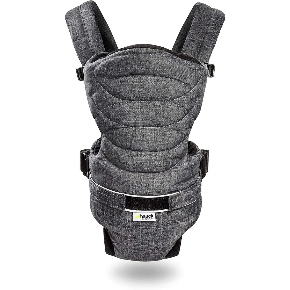 Hauck 2 Way Carrier- Baby Carrier With 4 Carry Positions-Melange Charcoal