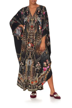 JERSEY LONG KAFTAN WITH ROUNDED HEM GOTHIC GODDESS