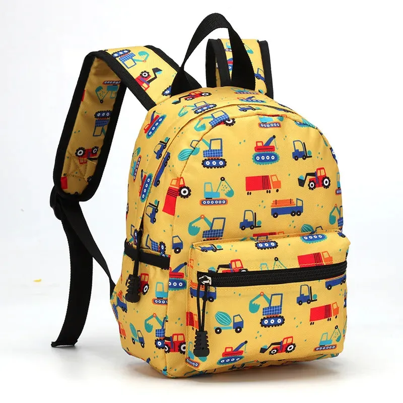 Kids Cartoon Print 3 Pieces School Backpack Set