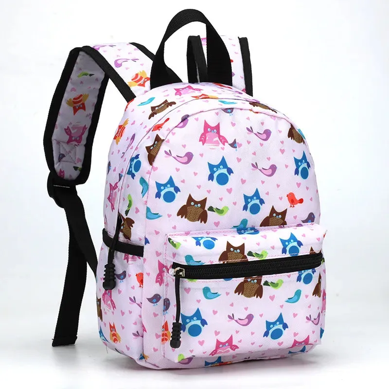 Kids Cartoon Print 3 Pieces School Backpack Set