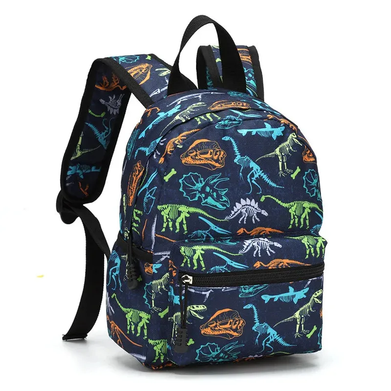 Kids Cartoon Print 3 Pieces School Backpack Set