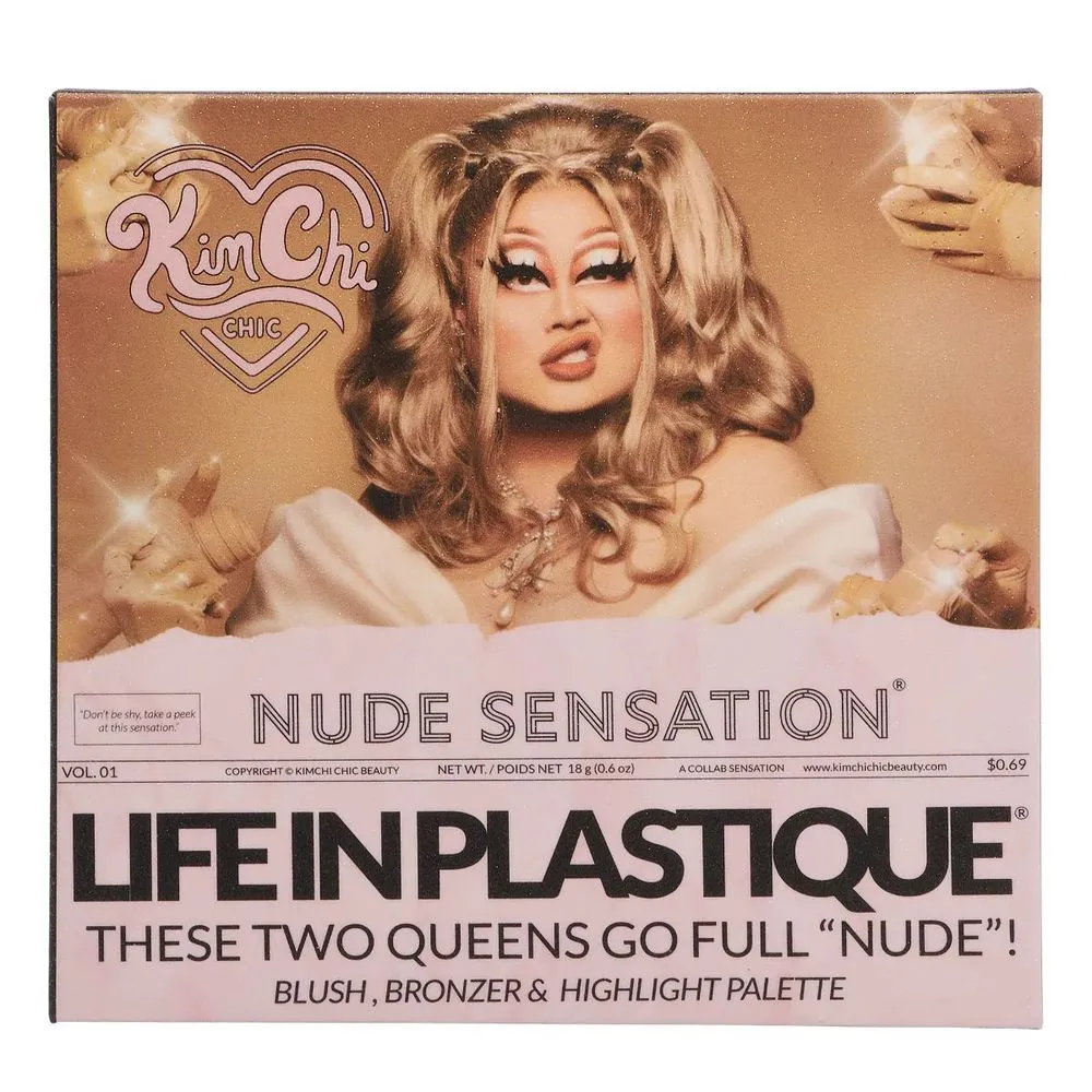 KimChi Chic KIMCHI X PLASTIQUE Nude Sensation: Blush, Bronzer & Highlighter Palette