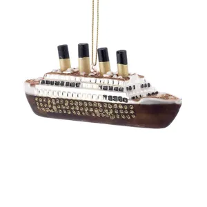 Kurt Adler Titanic Glass Ornament