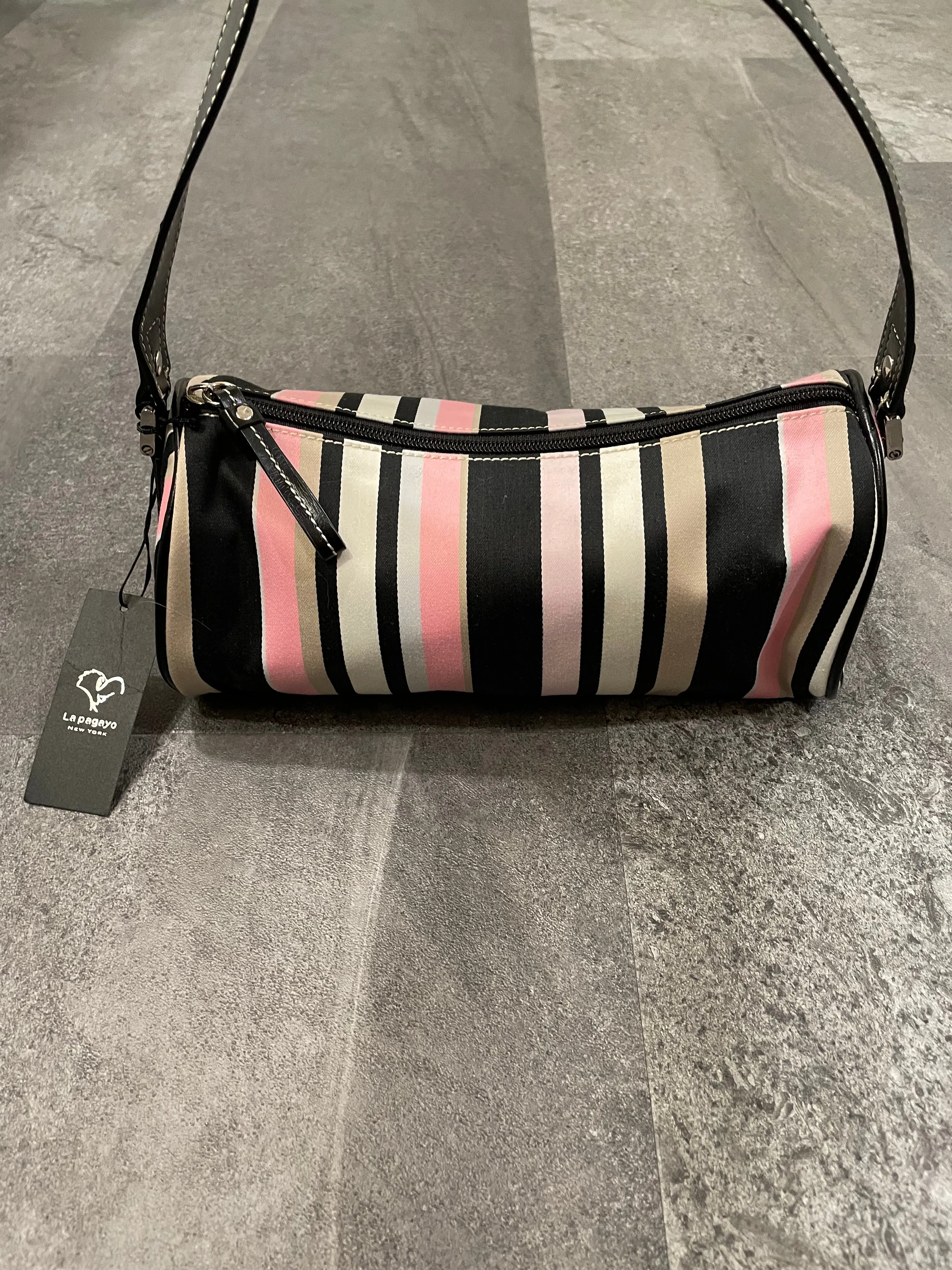 La Pagayo Striped Handbag