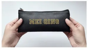 Leather Pencil Case - Black