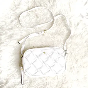 Liz Claiborne White Quilted Handbag NWT