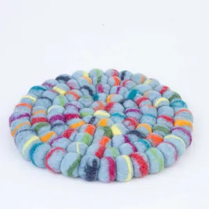 Luxurious Felt Coaster Set - Elegant Table Protection