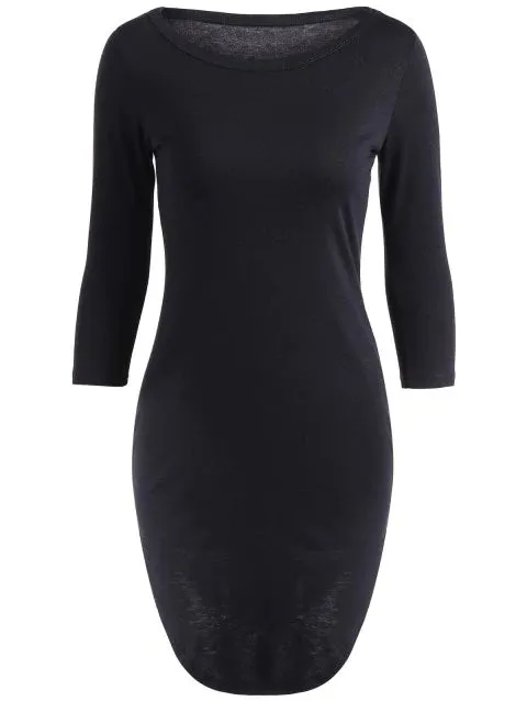 Luxurious Slit Mini Bodycon Dress