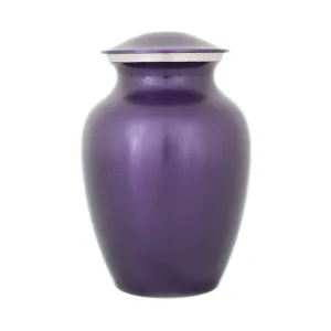 Luxurious Violet Cremation Urn in Small