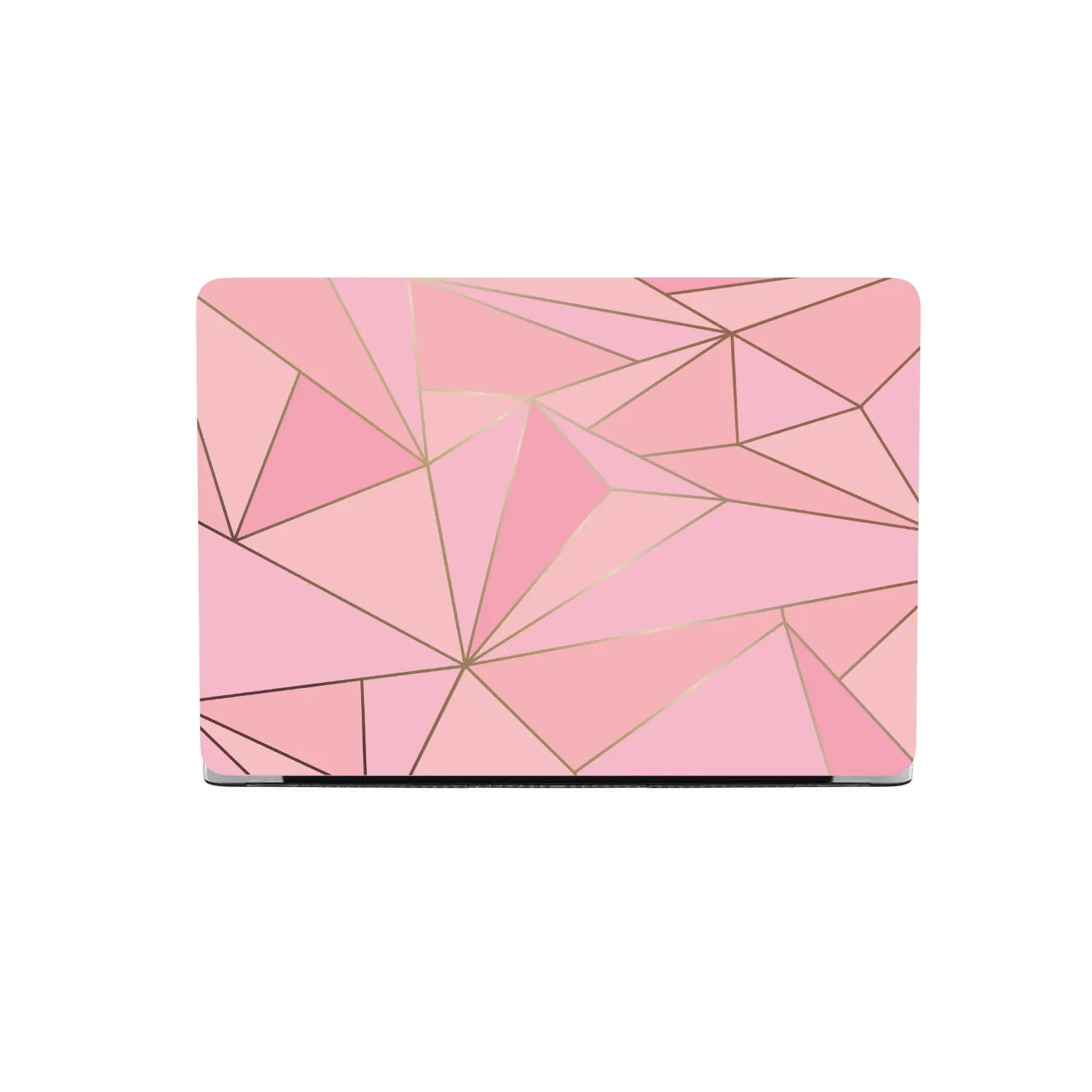 Macbook Hard Shell Case - Pink & Gold Geometric