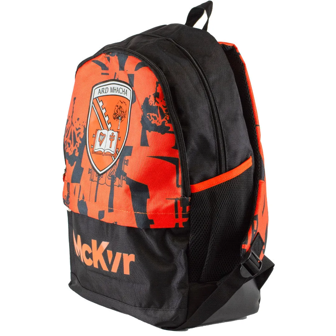 Mc Keever Armagh GAA Official Vital Kids Backpack - Black/Orange