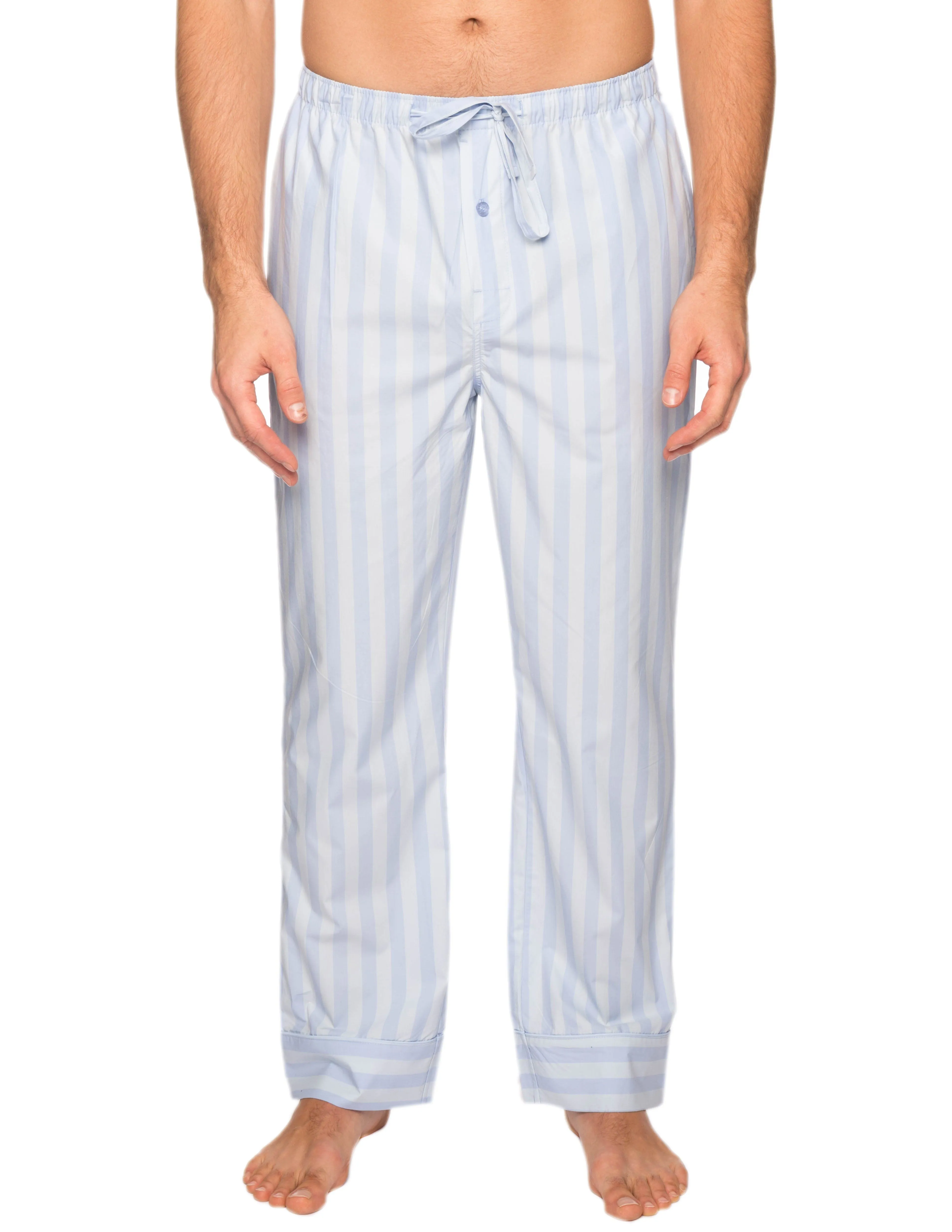 Mens 100% Cotton Comfort-Fit Sleep/Lounge Pants