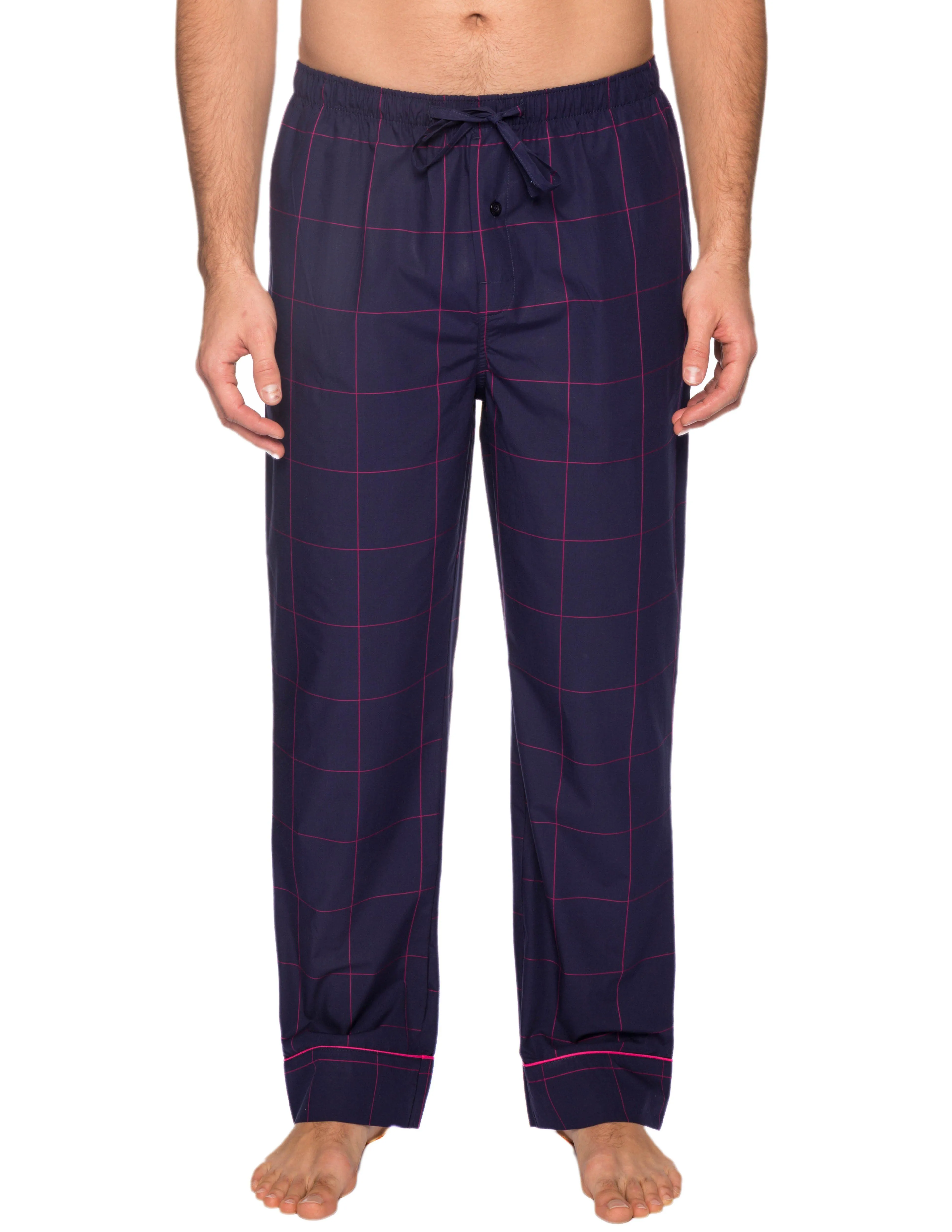 Mens 100% Cotton Comfort-Fit Sleep/Lounge Pants