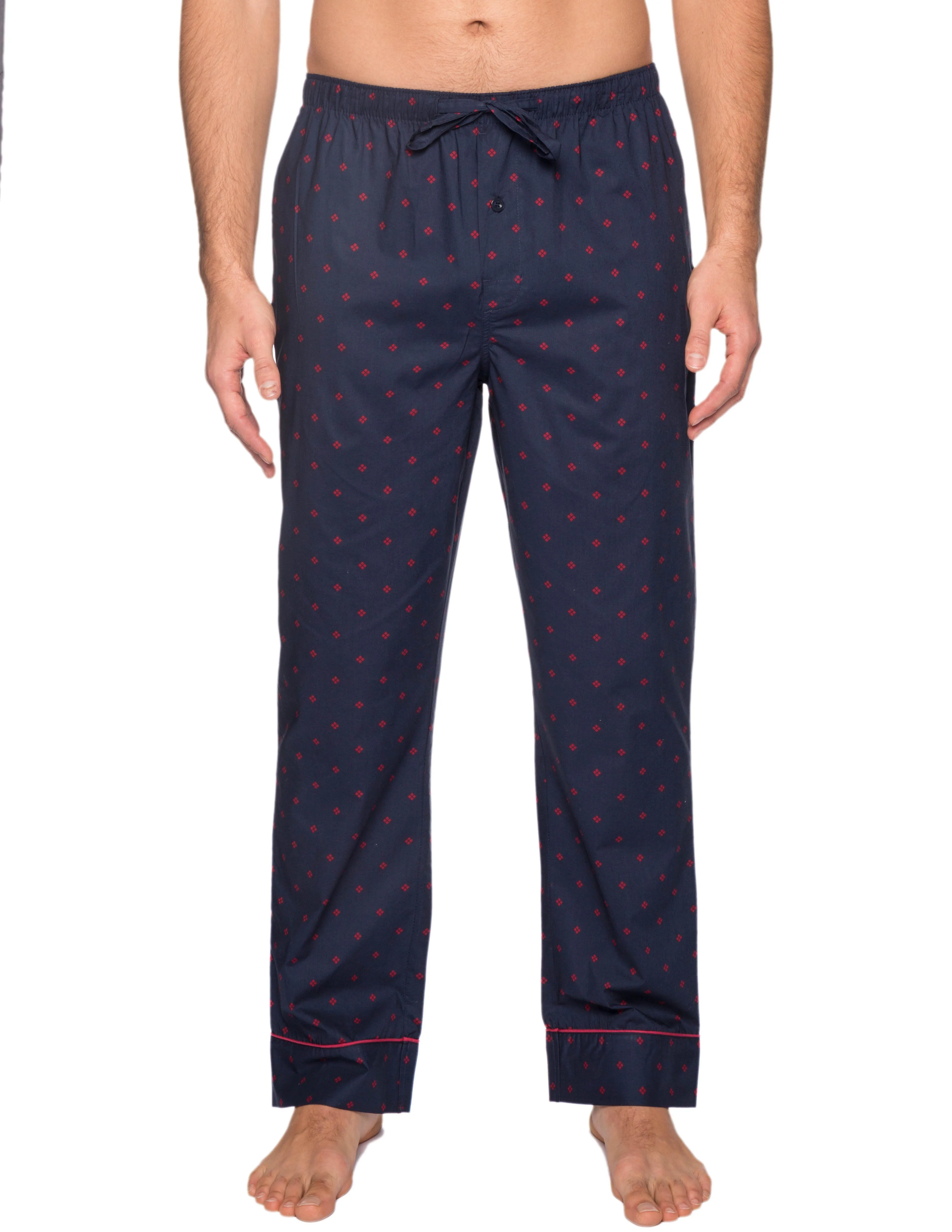 Mens 100% Cotton Comfort-Fit Sleep/Lounge Pants