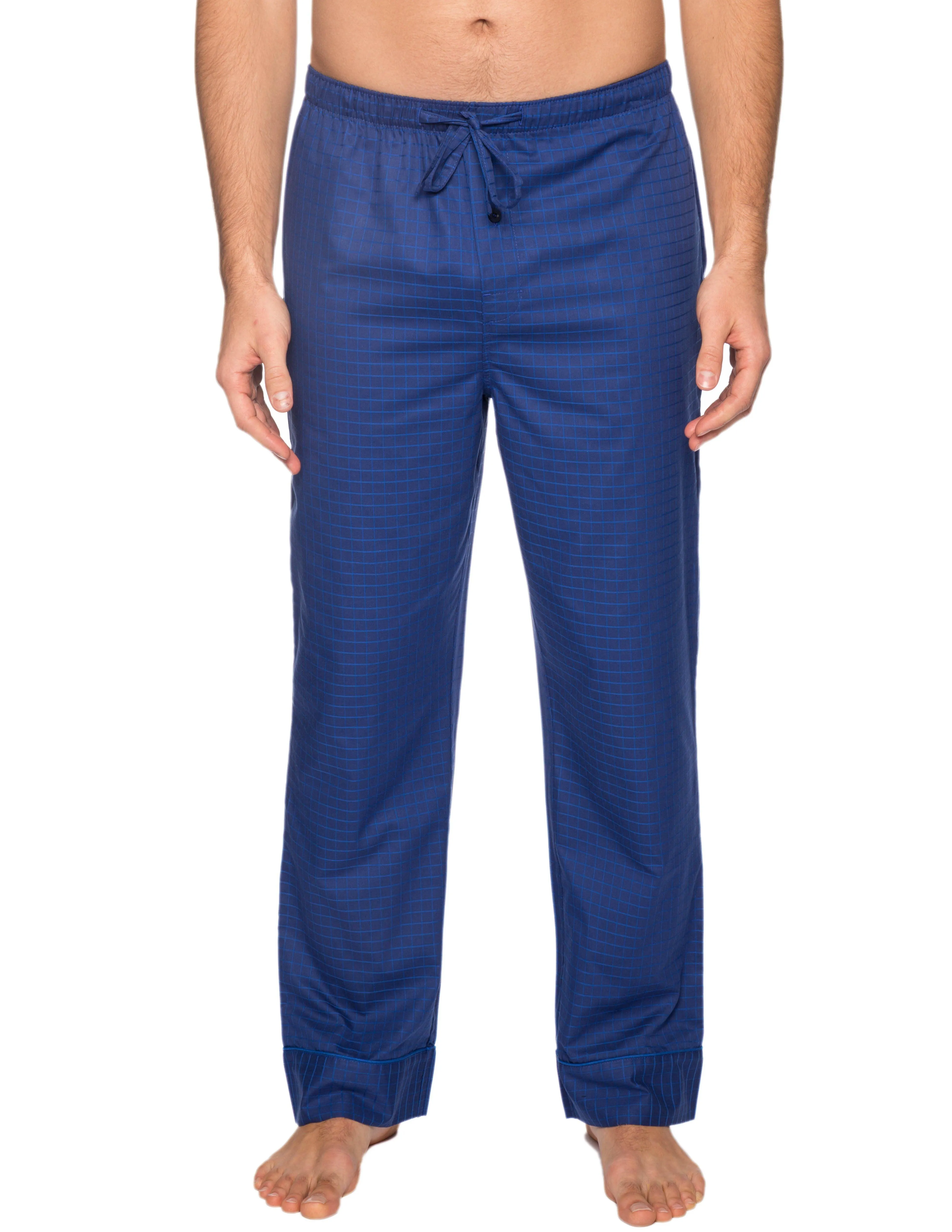 Mens 100% Cotton Comfort-Fit Sleep/Lounge Pants