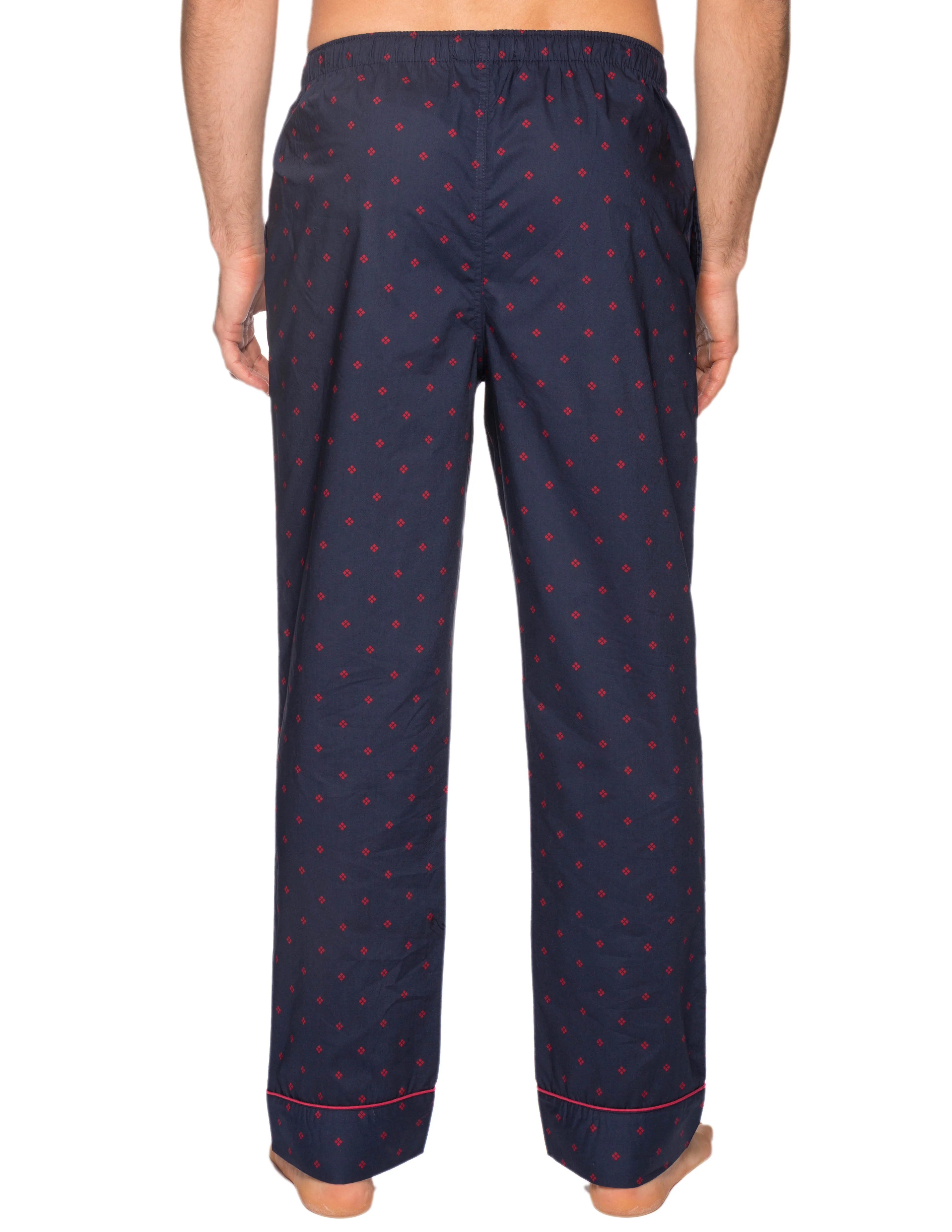 Mens 100% Cotton Comfort-Fit Sleep/Lounge Pants