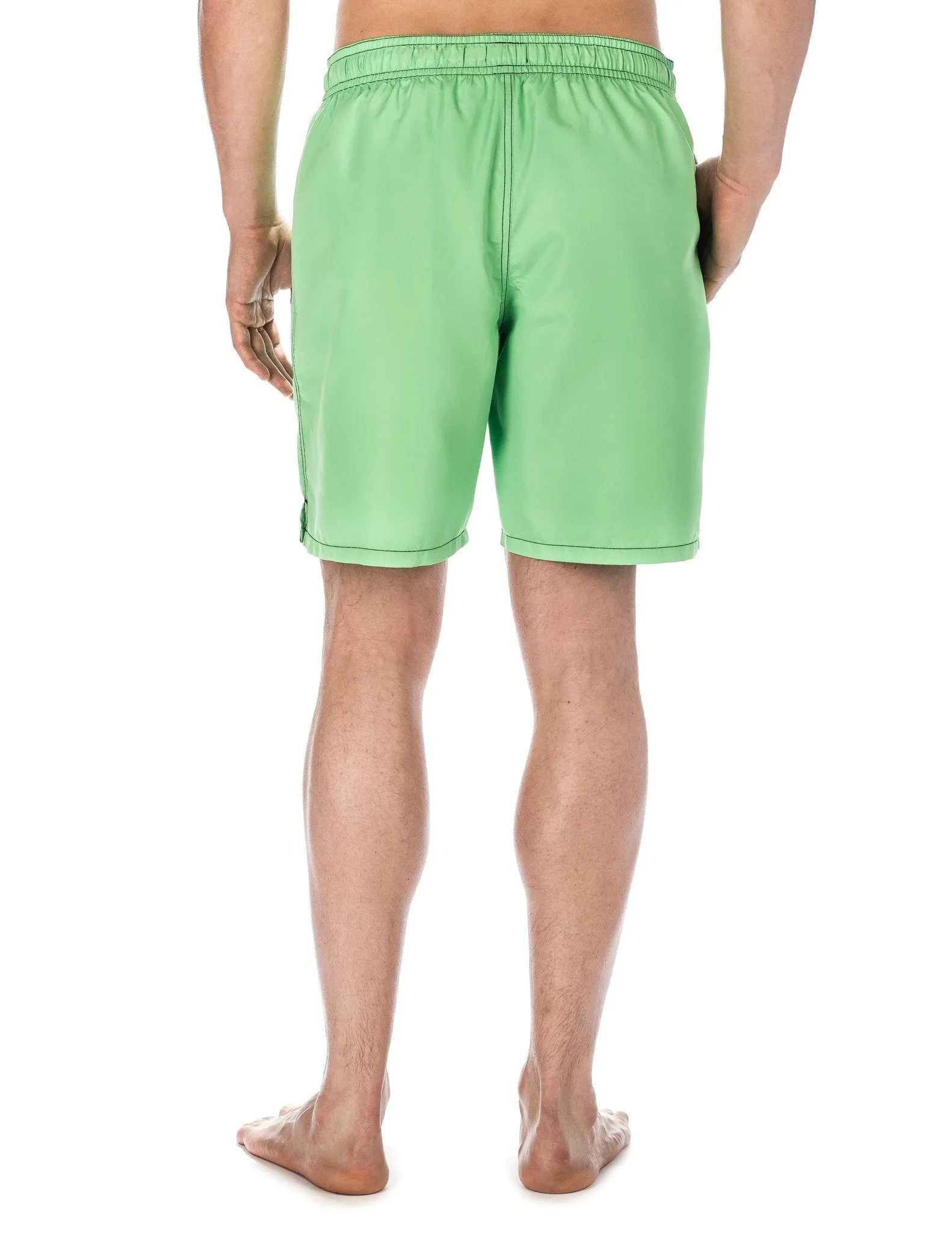 Men's Premium Swim Trunks - Green/Black