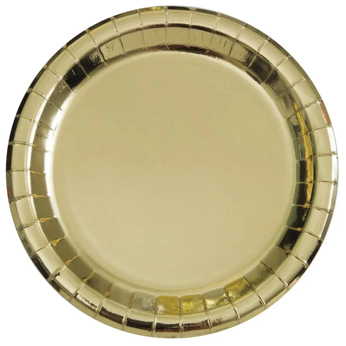 Metallic Gold Plates - Lunch 8 Pkt