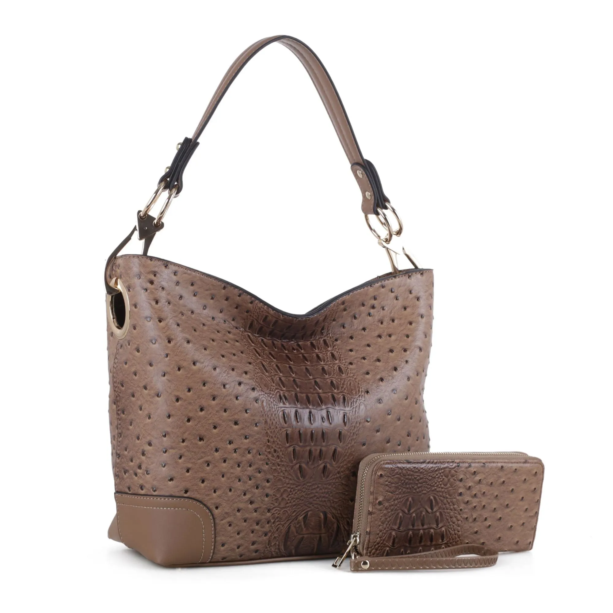 MKF Collection Wandy Soft Vegan Leather Hobo & Wallet Set by Mia K