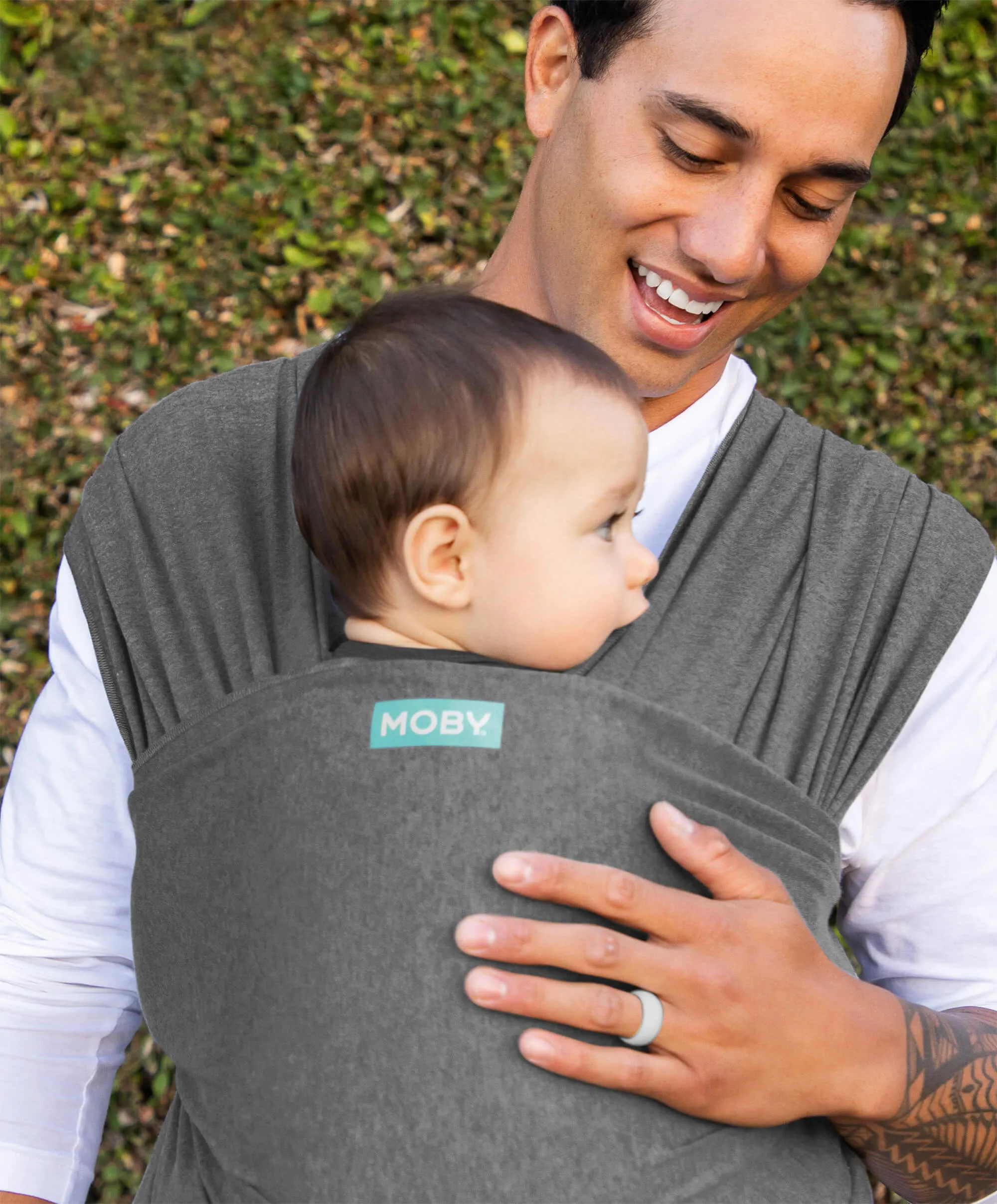 Moby Elements Wrap Baby Carrier - Asphalt