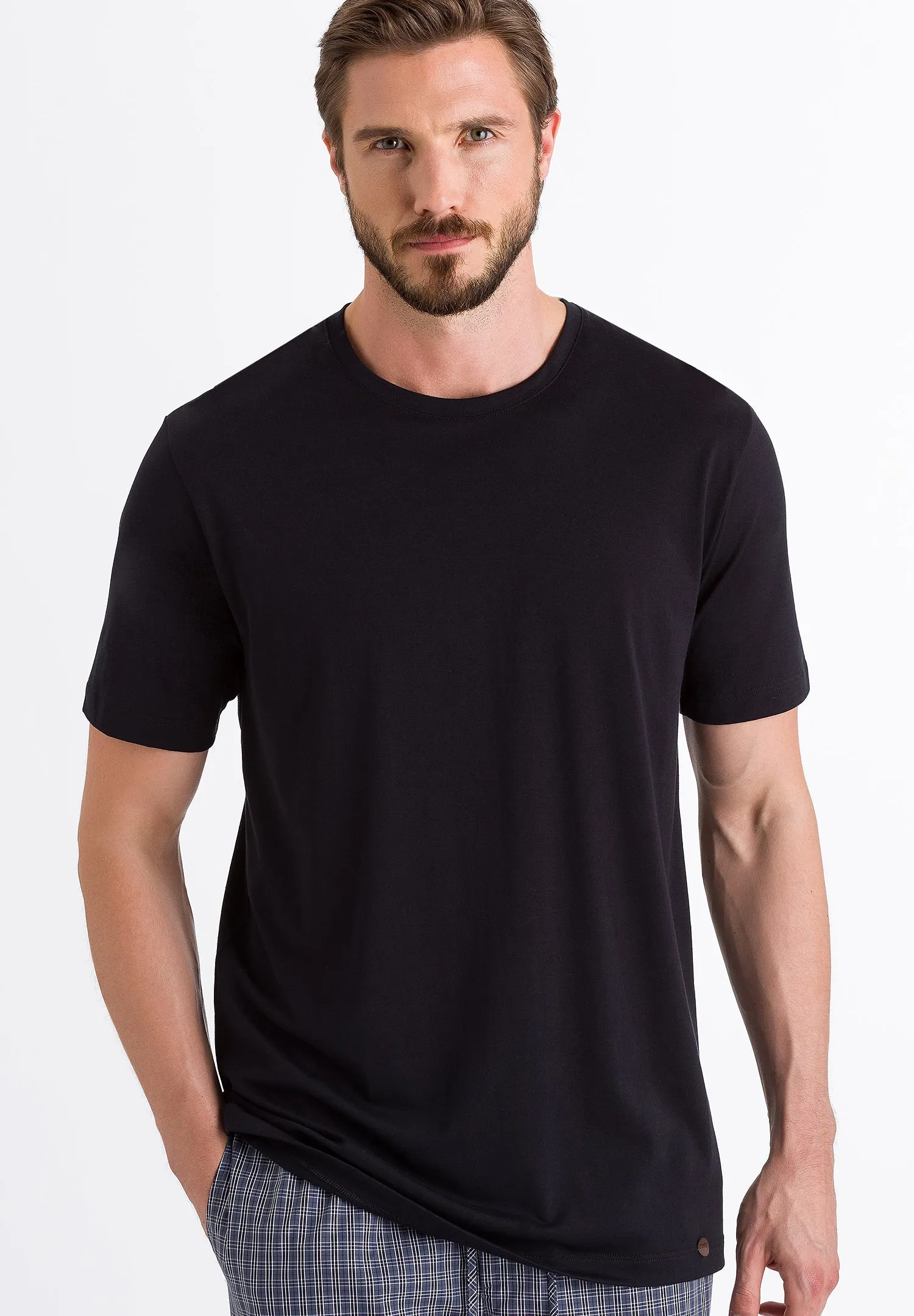 Night & Day Soft Cotton Crew Neck T-Shirt | Black 75430-019