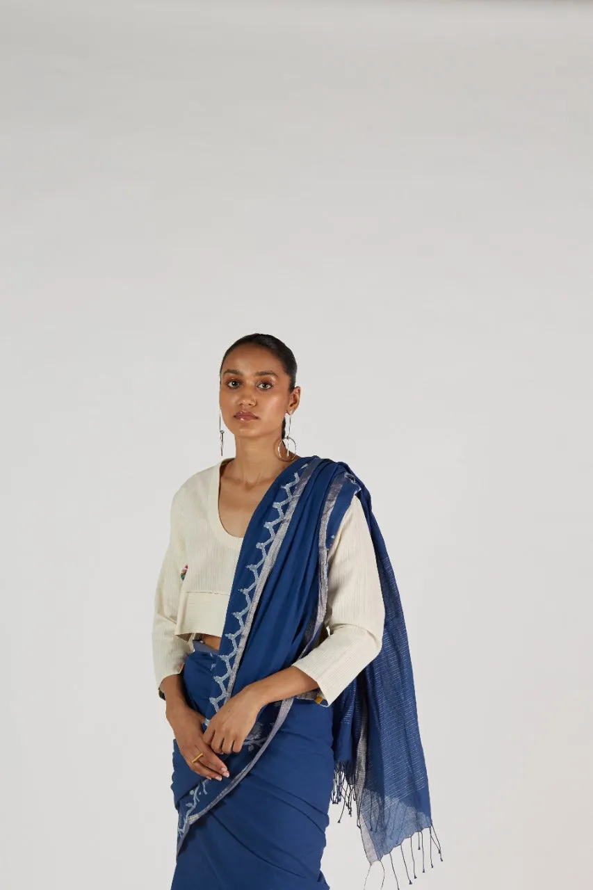 Nilambari Jamdani Saree