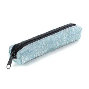 Nishijin-ori Pencil Case - Crumple in Chrysanthemum Shape - ,  Made in Kyoto, Japan,  Japanese traditional craft pen case